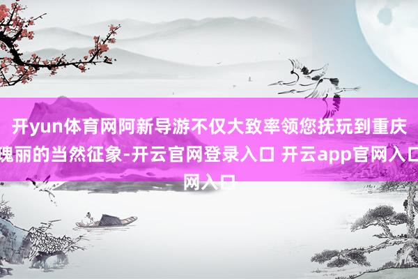 开yun体育网阿新导游不仅大致率领您抚玩到重庆瑰丽的当然征象-开云官网登录入口 开云app官网入口