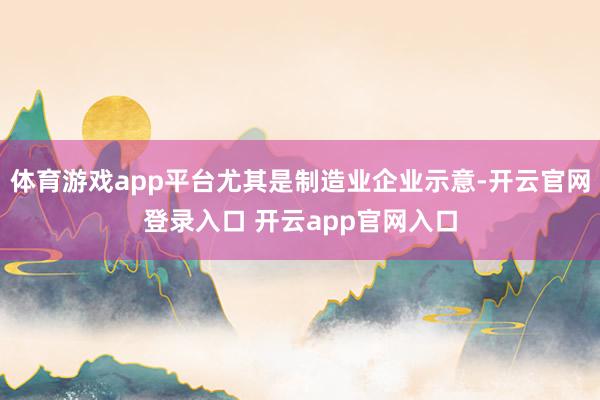 体育游戏app平台尤其是制造业企业示意-开云官网登录入口 开云app官网入口