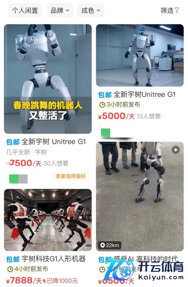 提供东谈主形机器东谈主租出就业的商家 电商平台截图