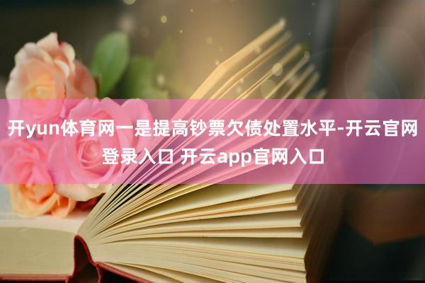 开yun体育网一是提高钞票欠债处置水平-开云官网登录入口 开云app官网入口